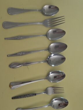 Misc Stainless Steel Silverware 8 Pcs Forks Spoons